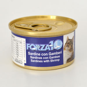 FORZA 10 メンテナンスウェット　イワシ＆エビ 85g/缶